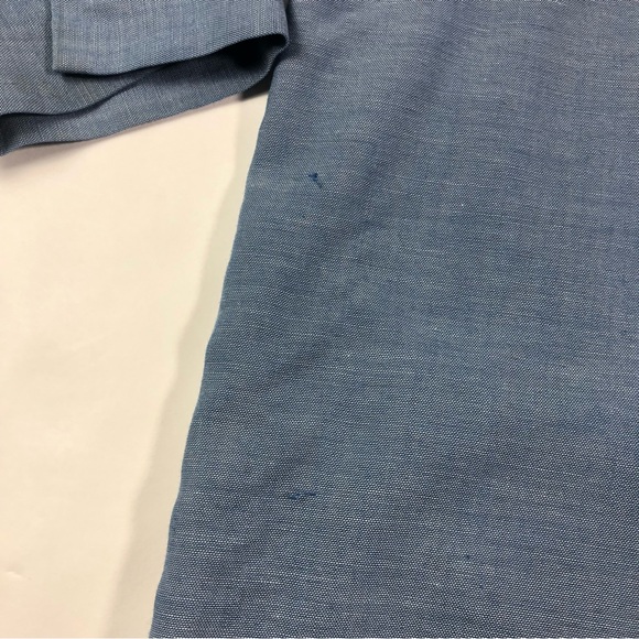 Vintage 70s Dee Cee Chambray Made in USA 1970s Workwear Men's Work Shirt - Picture 2 of 10